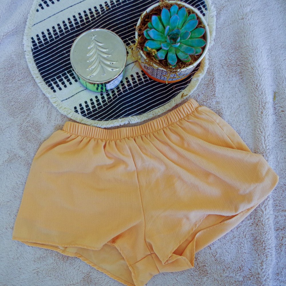 2/$20 Peach Crepe Shorts